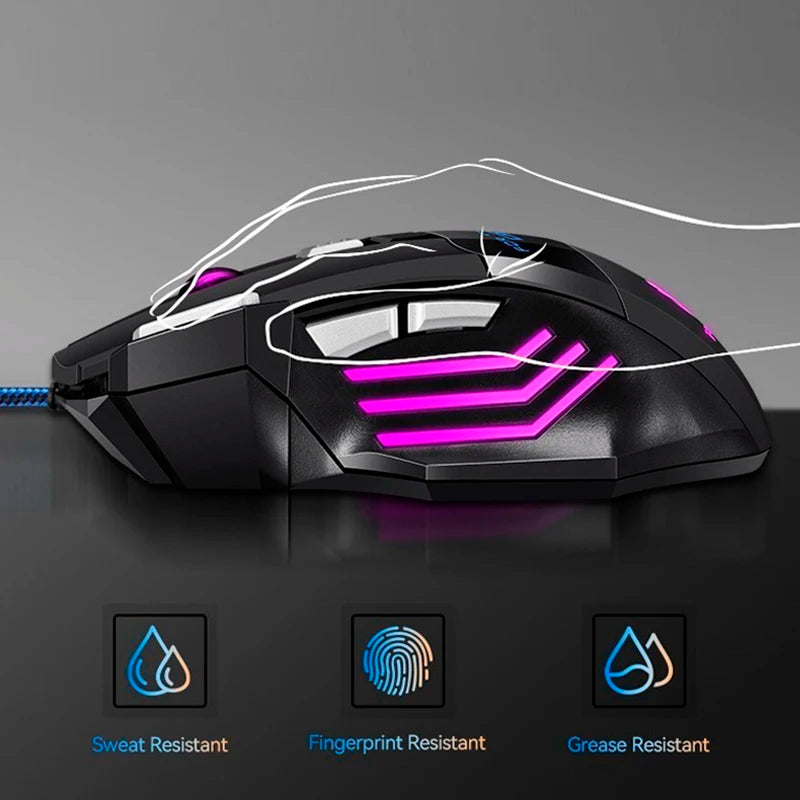 DIXSG USB Gaming Mouse with LED Lighting