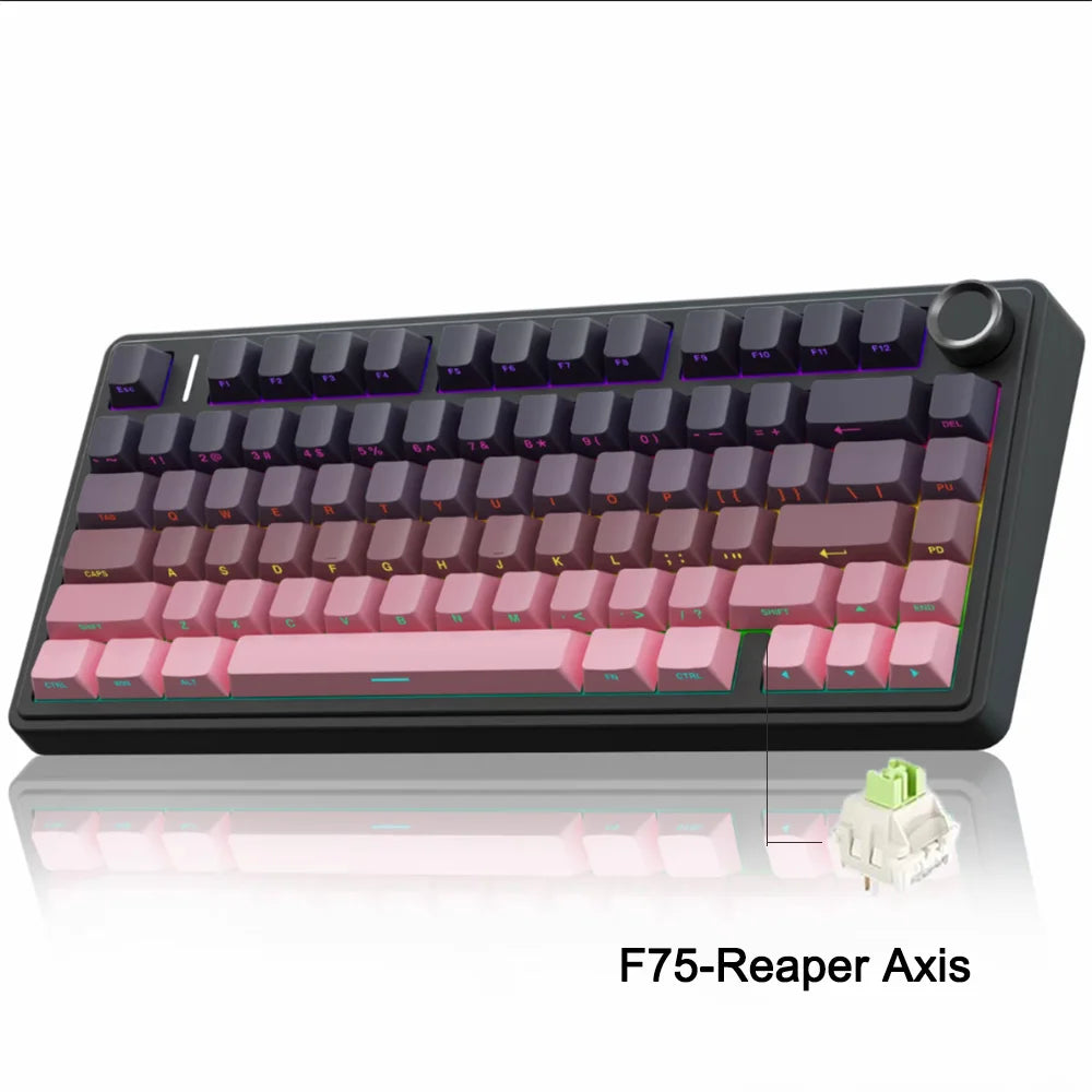 Teclado Mecánico Inalámbrico AULA F75 RGB