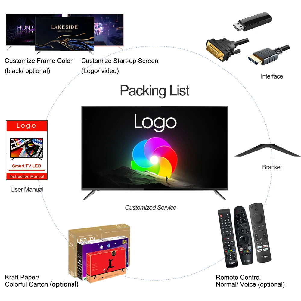 32" Full HD 1080p Android Smart LED TV I HDMI, USB, Bluetooth, and Wi-Fi