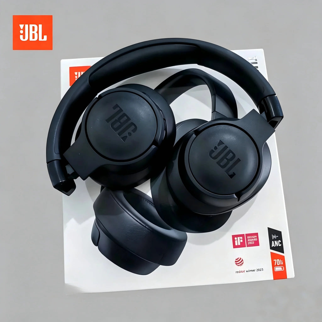 JBL Bluetooth Headphones with Noise Cancellation and Microphone