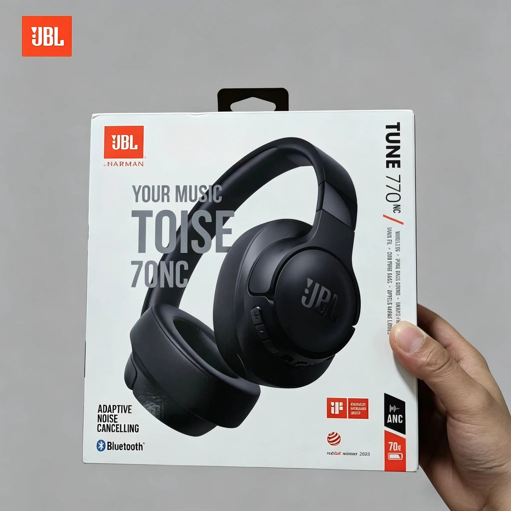 JBL Bluetooth Headphones with Noise Cancellation and Microphone